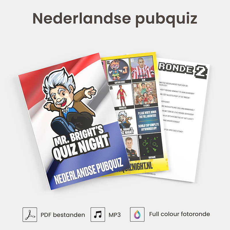 Nederlandse Pubquiz #005 Download Quizzen, Pubquizzen En Quizvragen