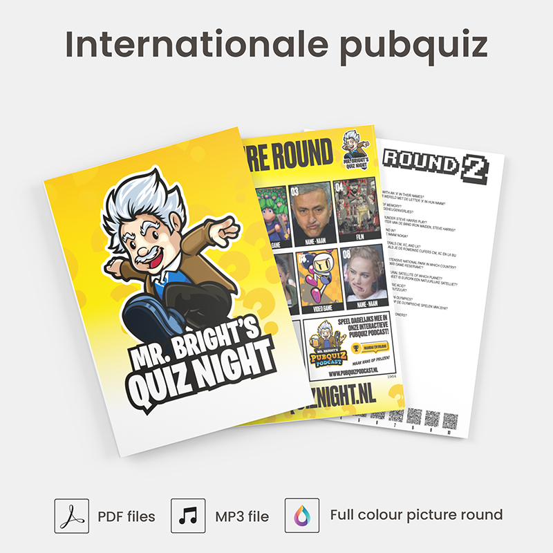 Internationale Pubquiz #035 Download Quizzen, Pubquizzen En Quizvragen